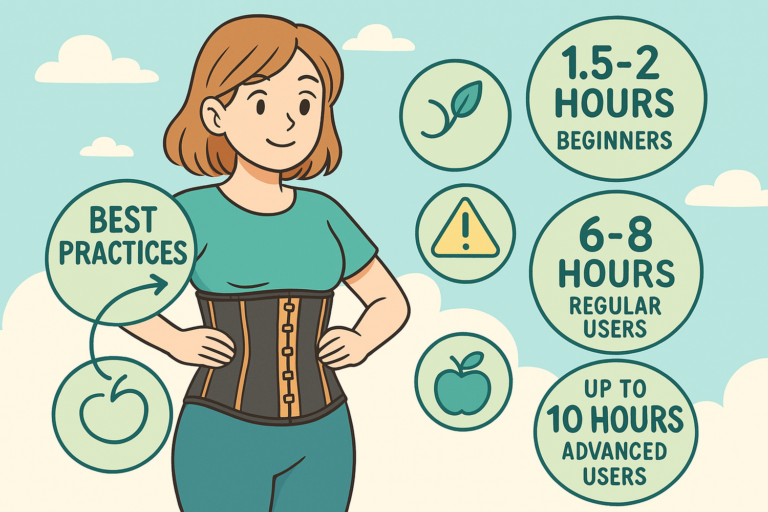 woman wear waist trainers and time suggestion