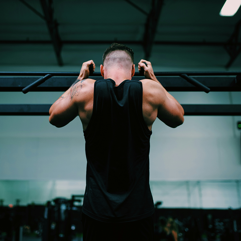 A Man Doing Pull Ups