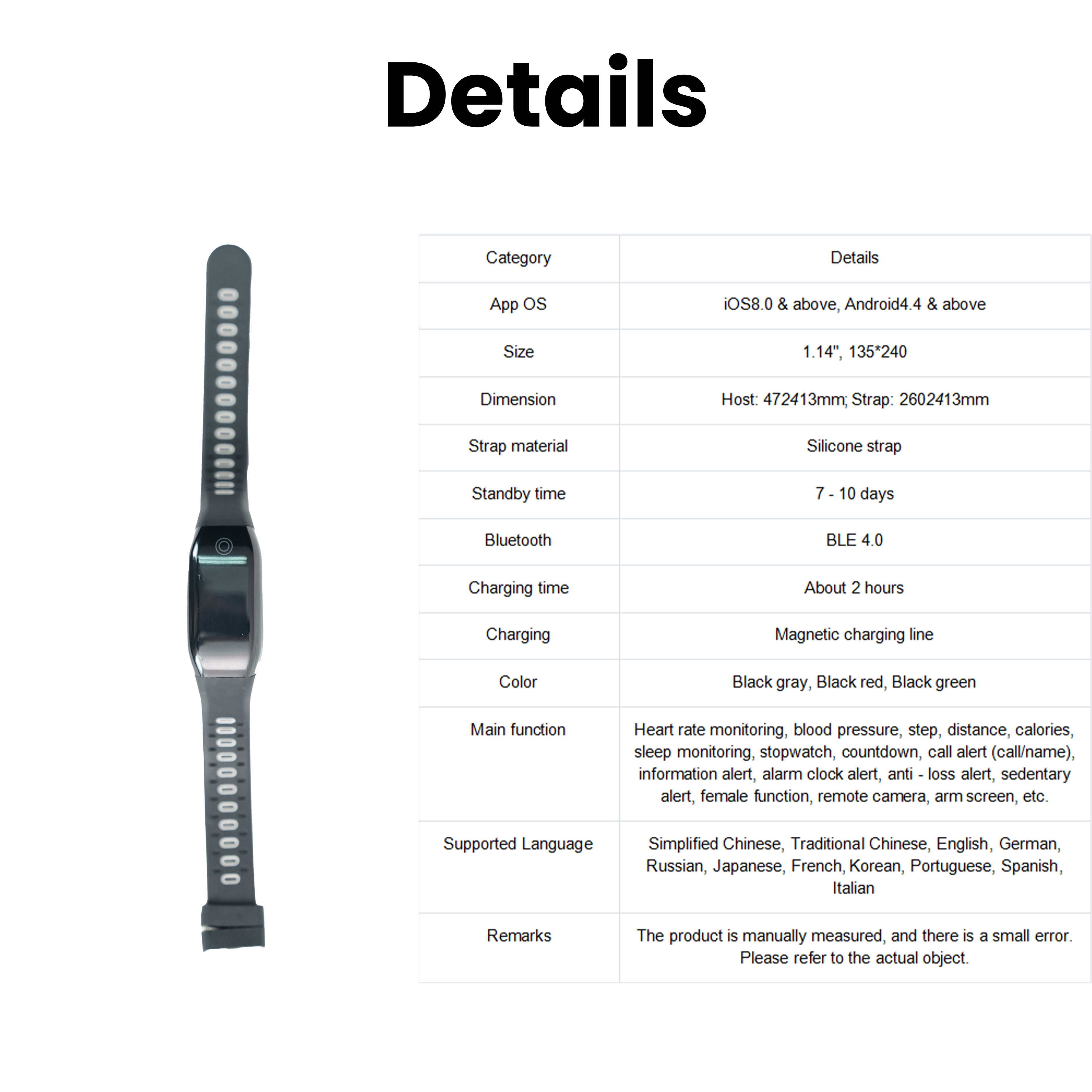 Chick-Active™ Sports Smart Wristband